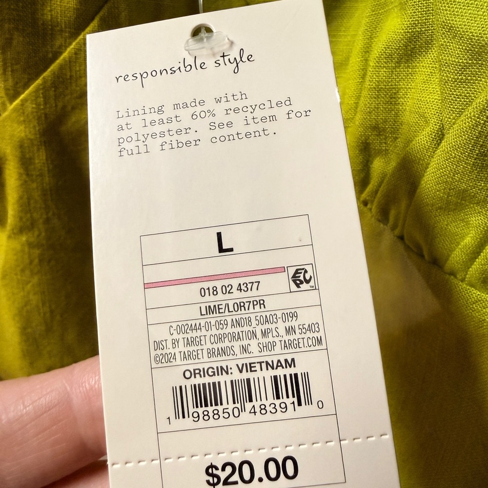 Target Lime Green Ruffle Strap Crop Top - Picture 2 of 5